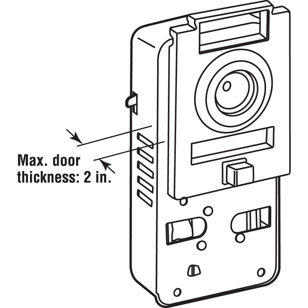 200 Degree Door Viewer and Chime (Single Pack) - Prime-Line Parts