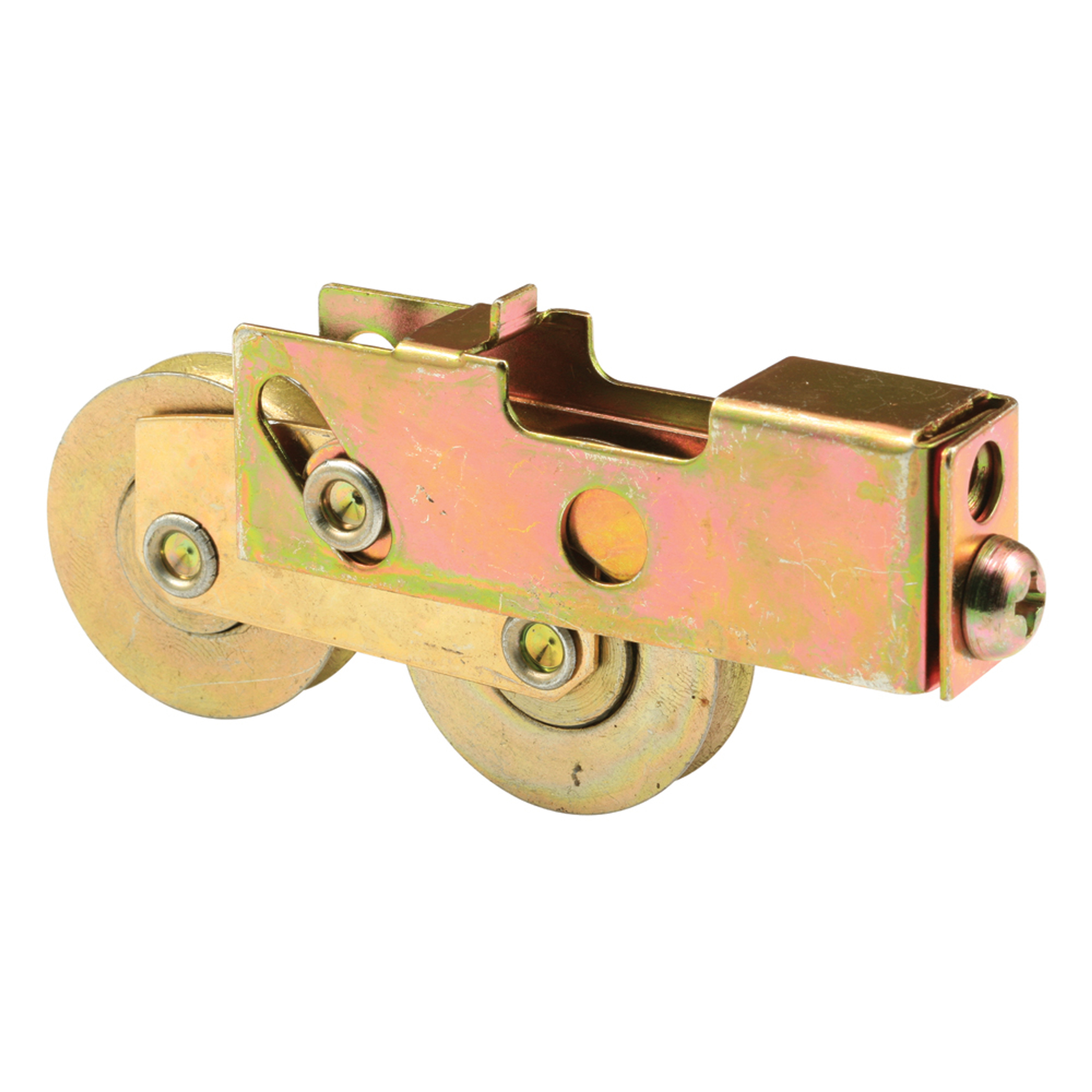 1-1/2 in, Tandem Steel Roller Assembly with Ball Bearing, Plain Back (Single Pack)