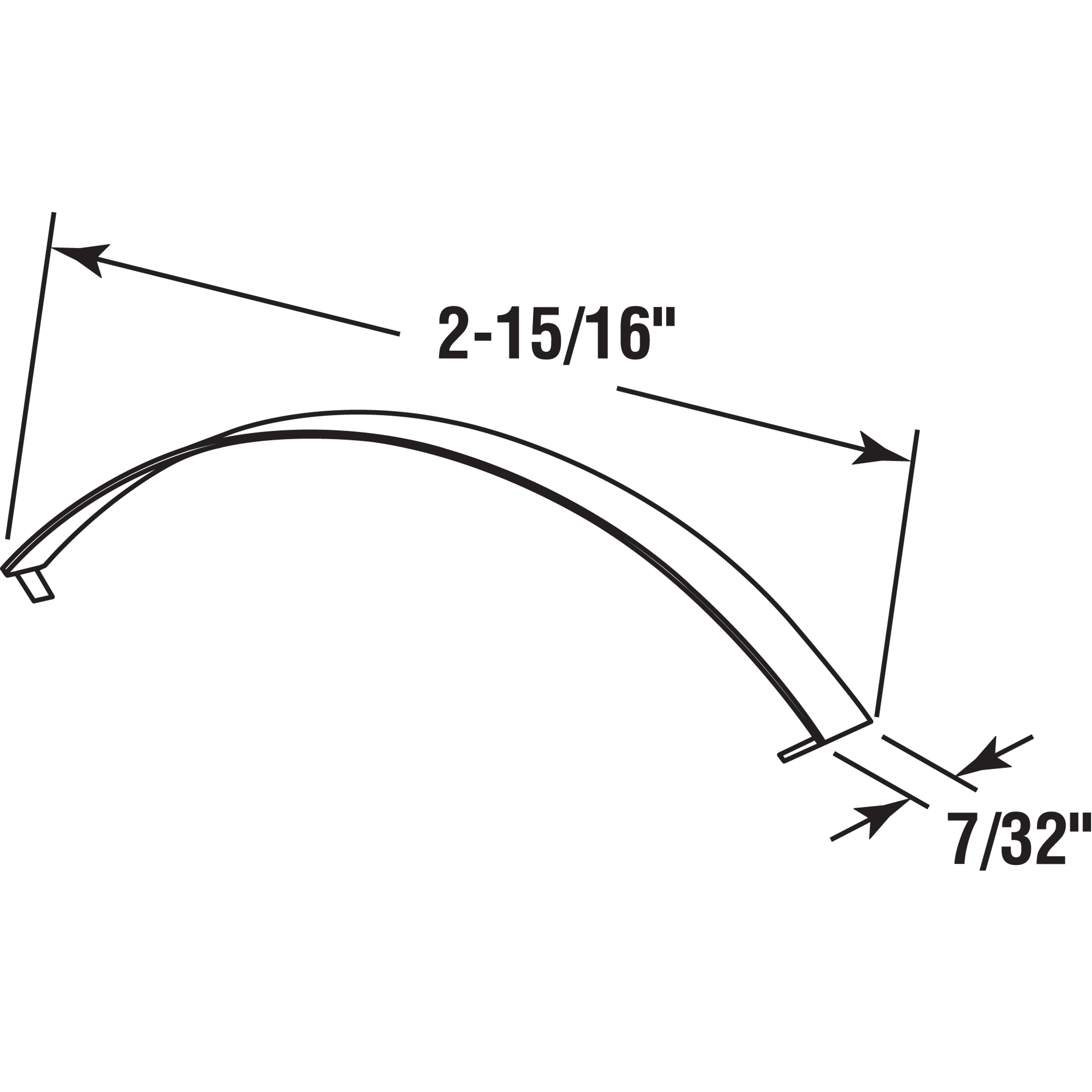 3-1/8 in. Window Screen Tension Springs, Round Top, Steel (6 Pack)