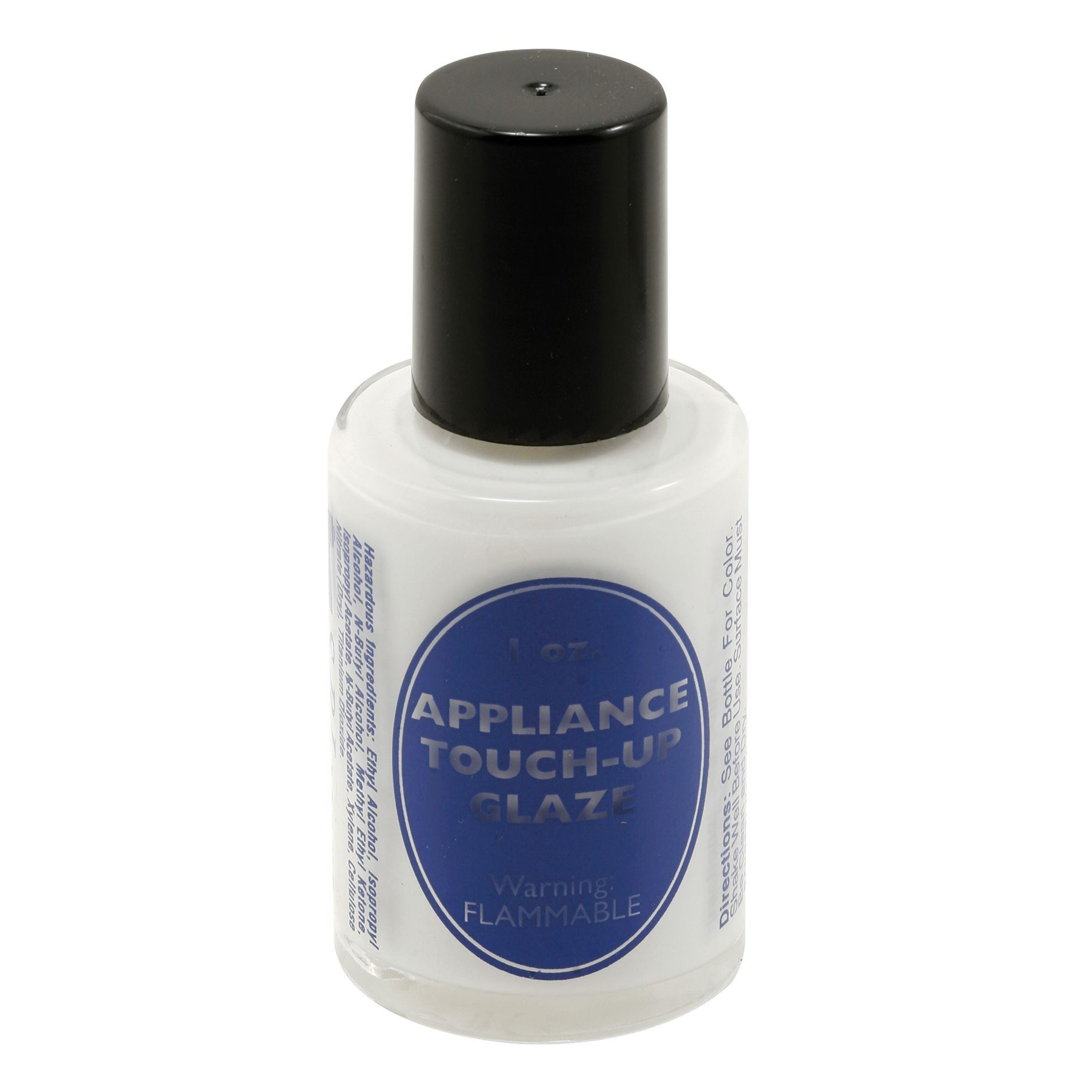 Appliance Touch-Up Paint, 1 oz. Bottle, Lacquer Base, White, Gloss (Single Pack)
