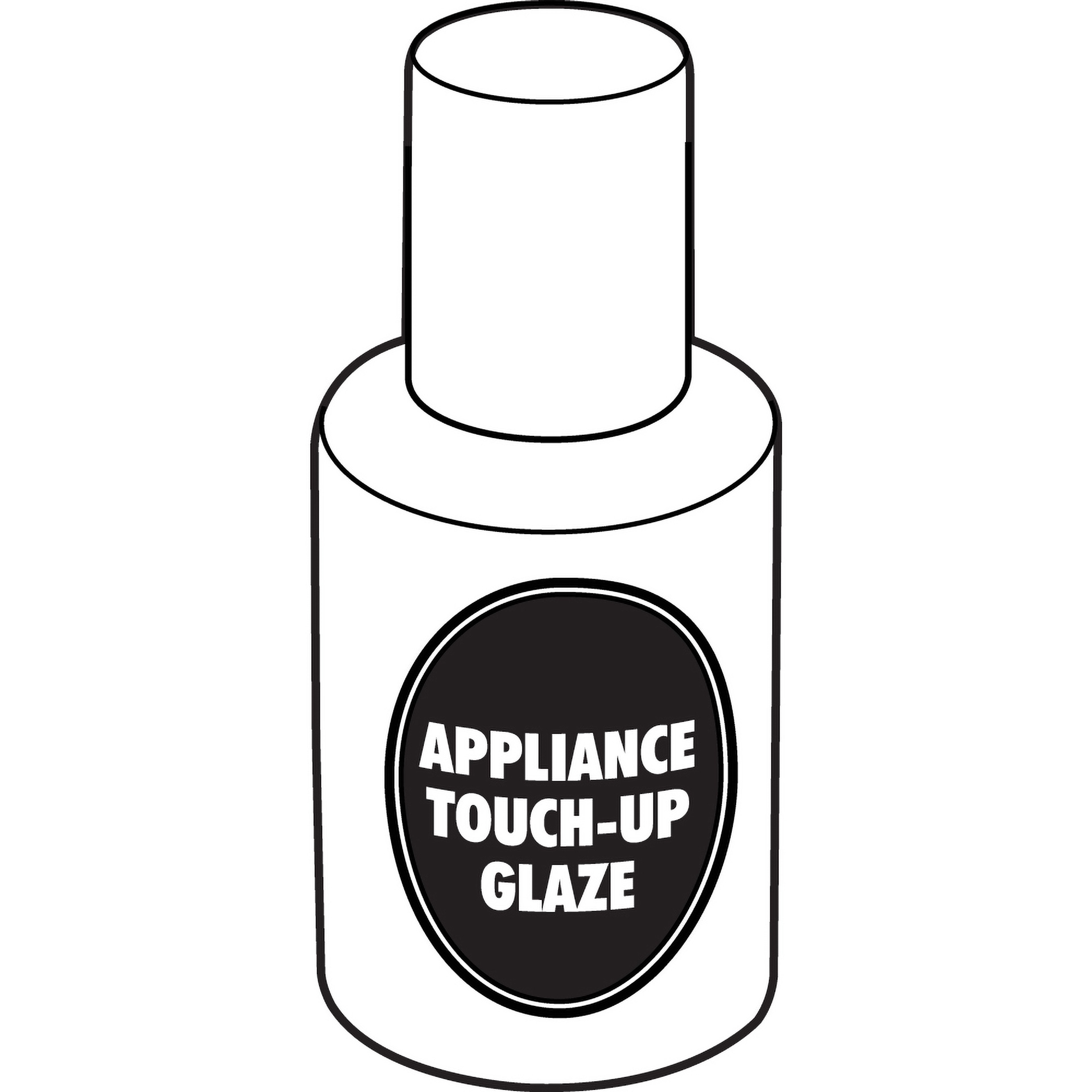 Appliance Touch-Up Paint, 1 oz. Bottle, Lacquer Base, White, Gloss (Single Pack)