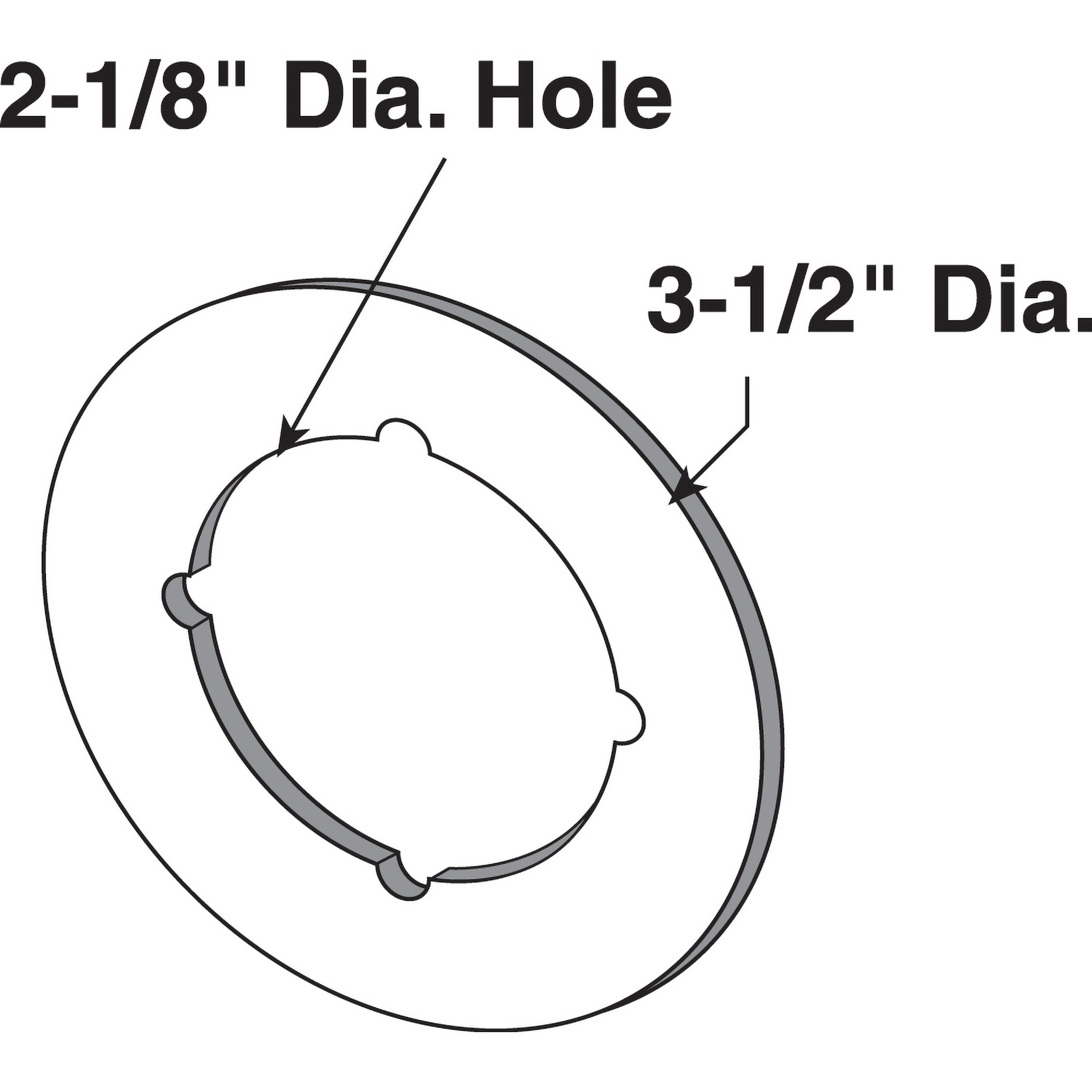 Back Plate, 3-1/2 in., Satin Nickel US15 (2 Pack)