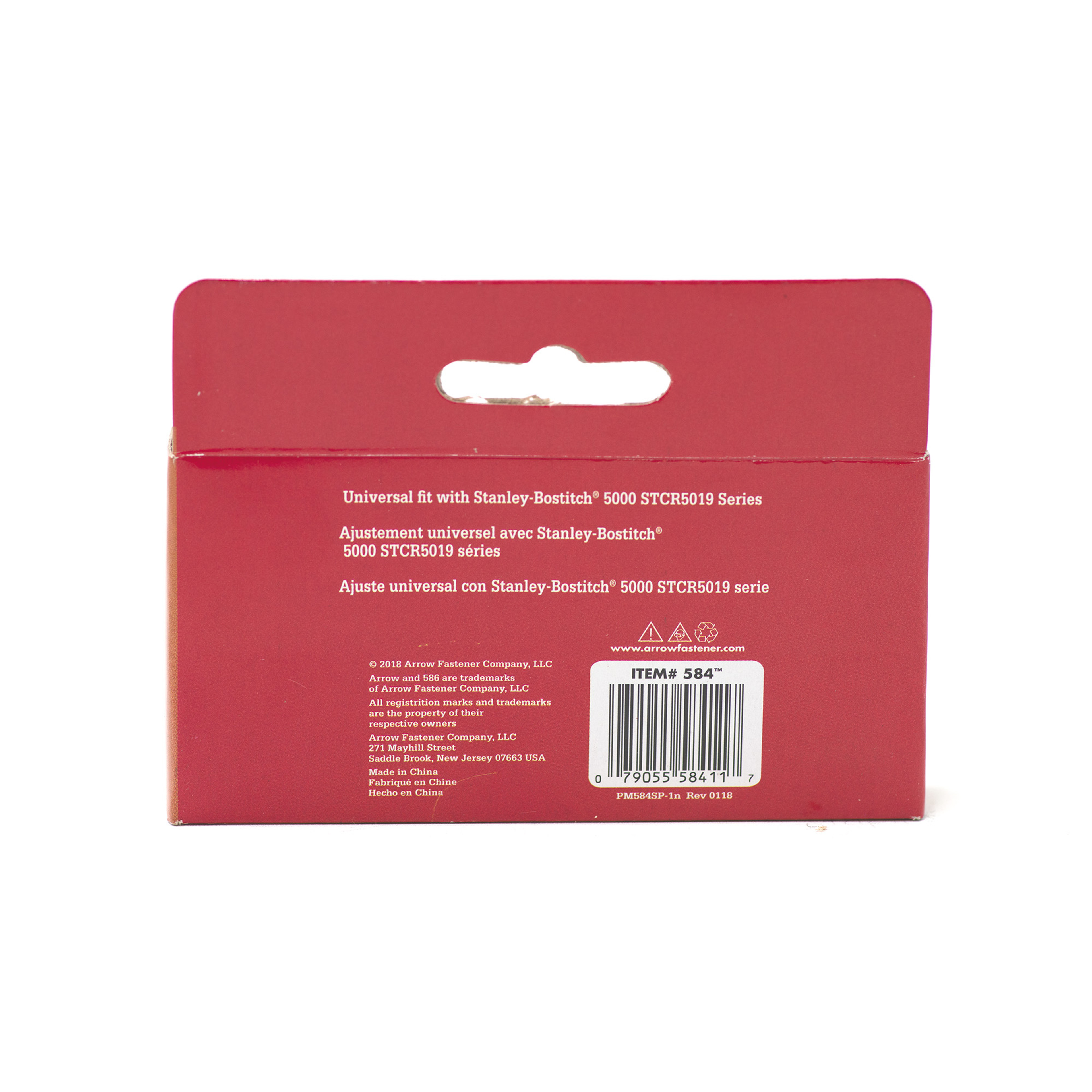 Arrow 584 Heavy Duty Staples for Bostitch/Stanley, 1/4" x 3/8", 1250ct