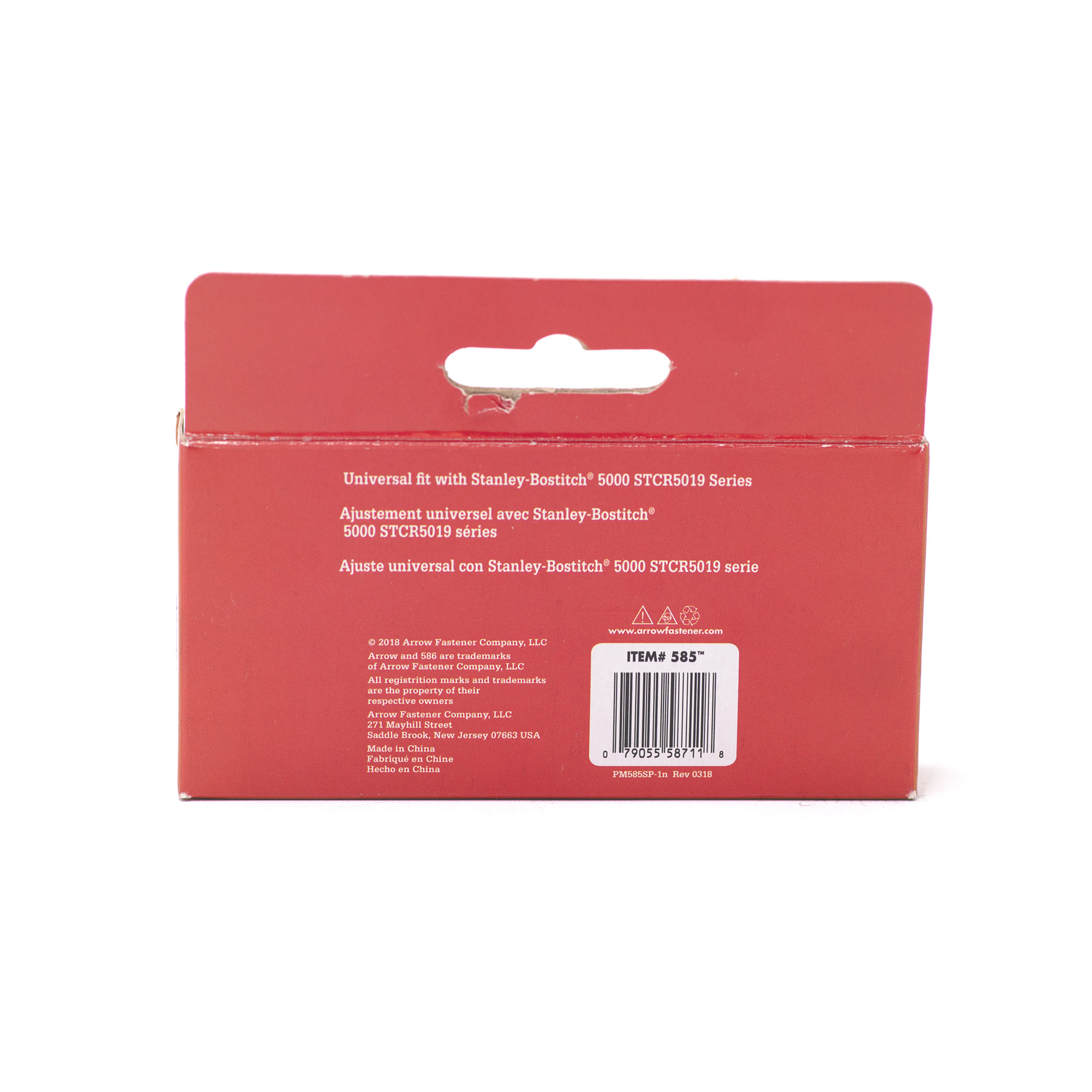 Arrow 585 Heavy Duty Staples for Bostitch/Stanley, 5/16" x 3/8", 1250ct