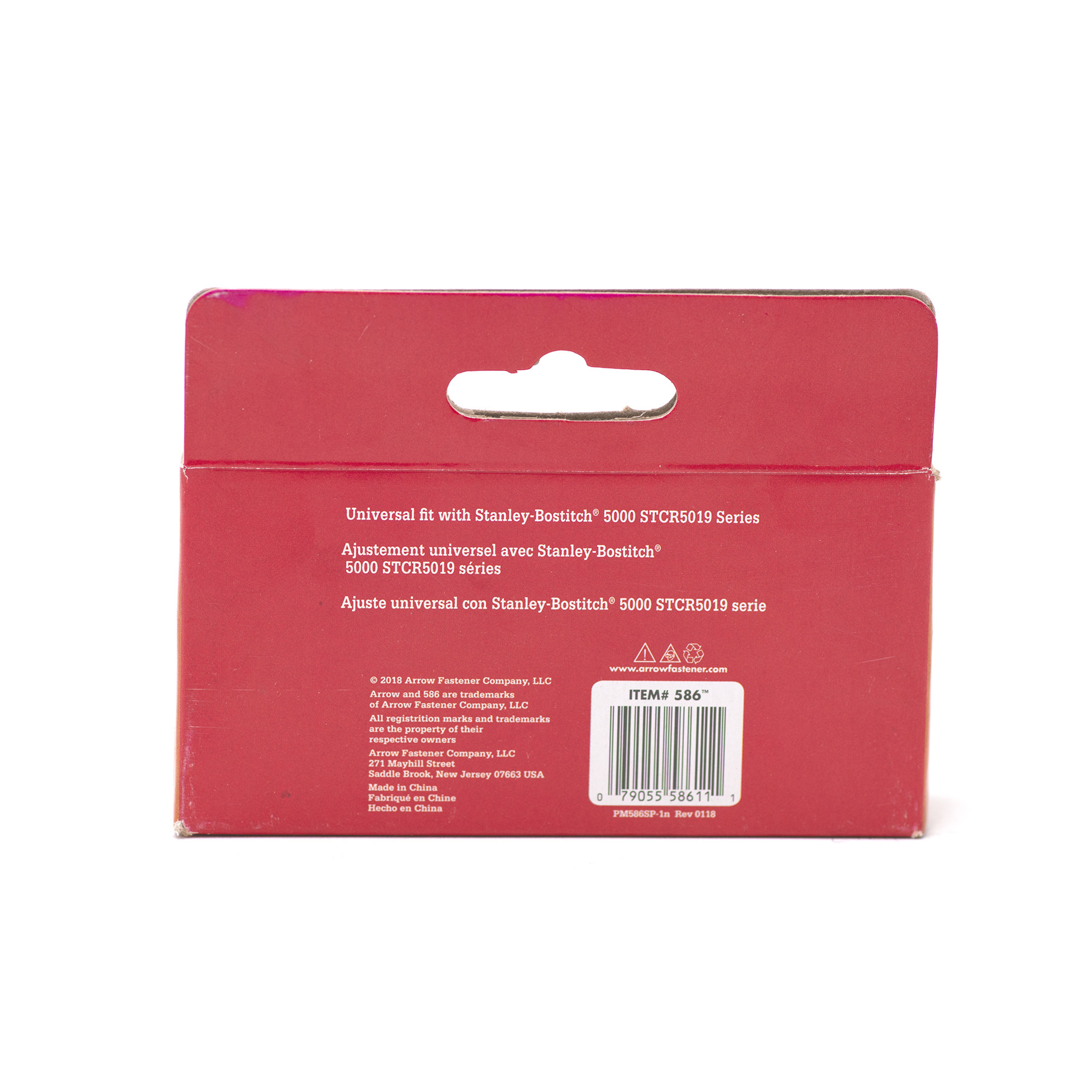 Arrow 586 Heavy Duty Staples for Bostitch/Stanley, 3/8" x 3/8", 1250ct
