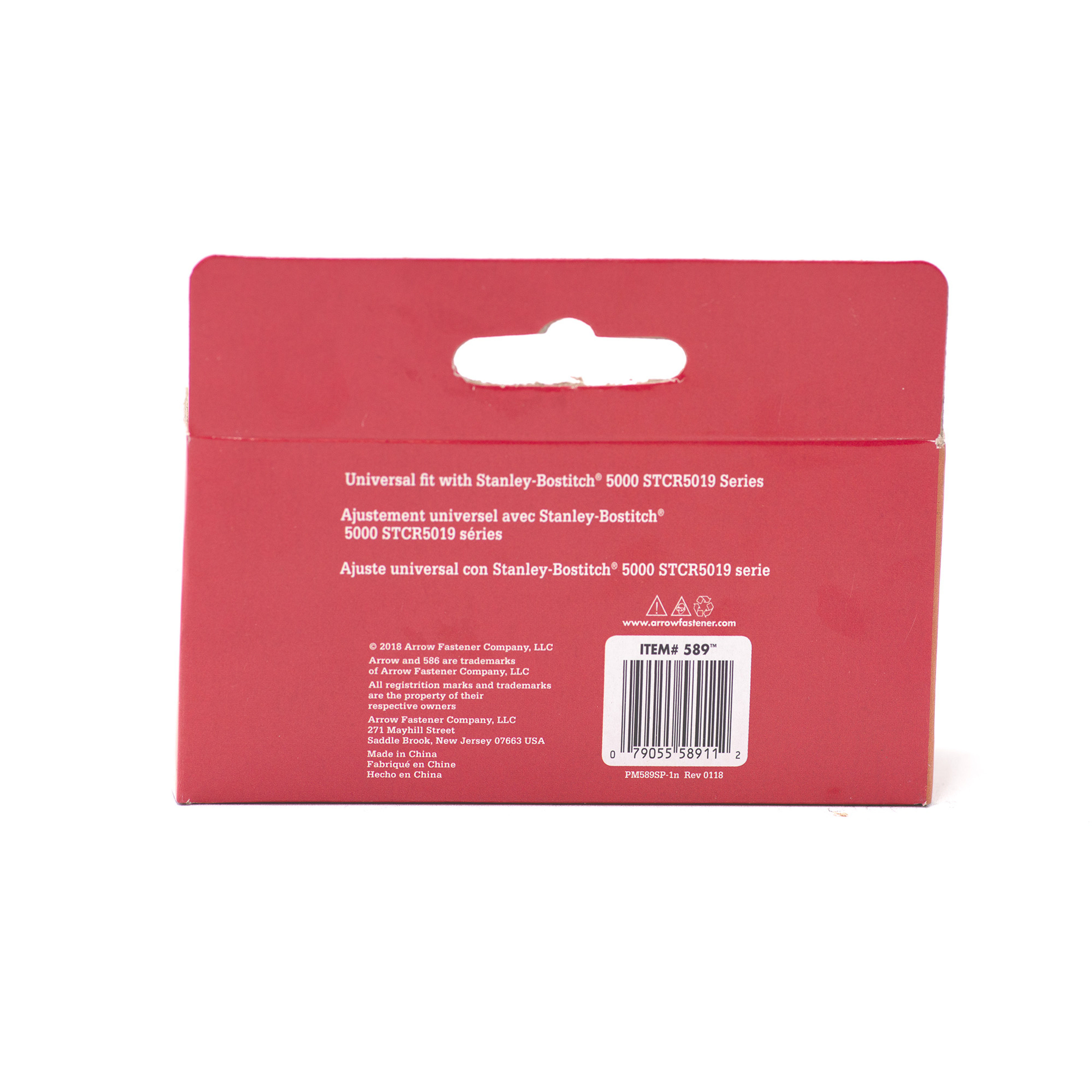 Arrow 589 Heavy Duty Staples for Bostitch/Stanley, 9/16" x 3/8", 1250ct