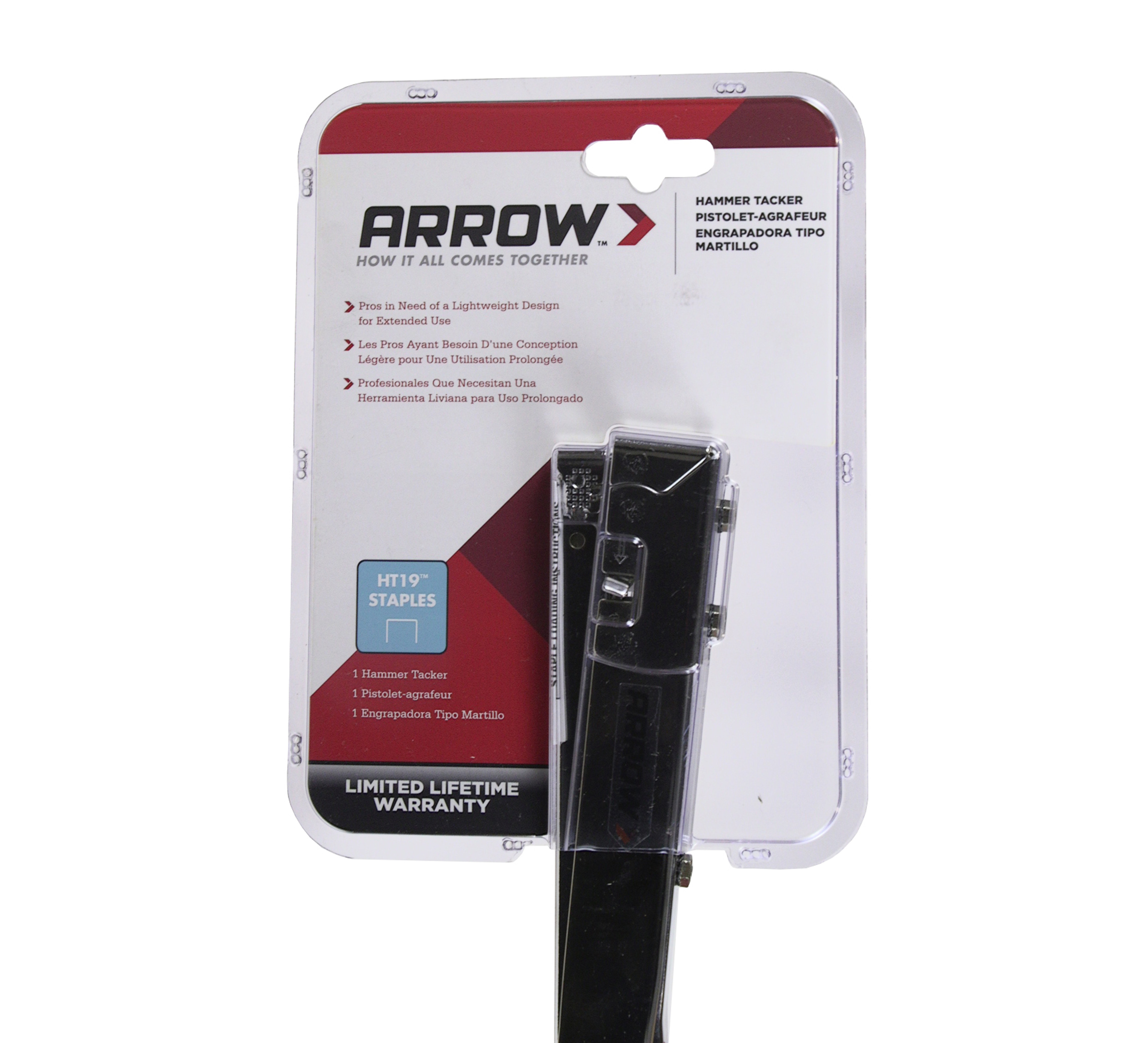 Arrow HT19 Chromed Steel Hammer Tacker Stapler