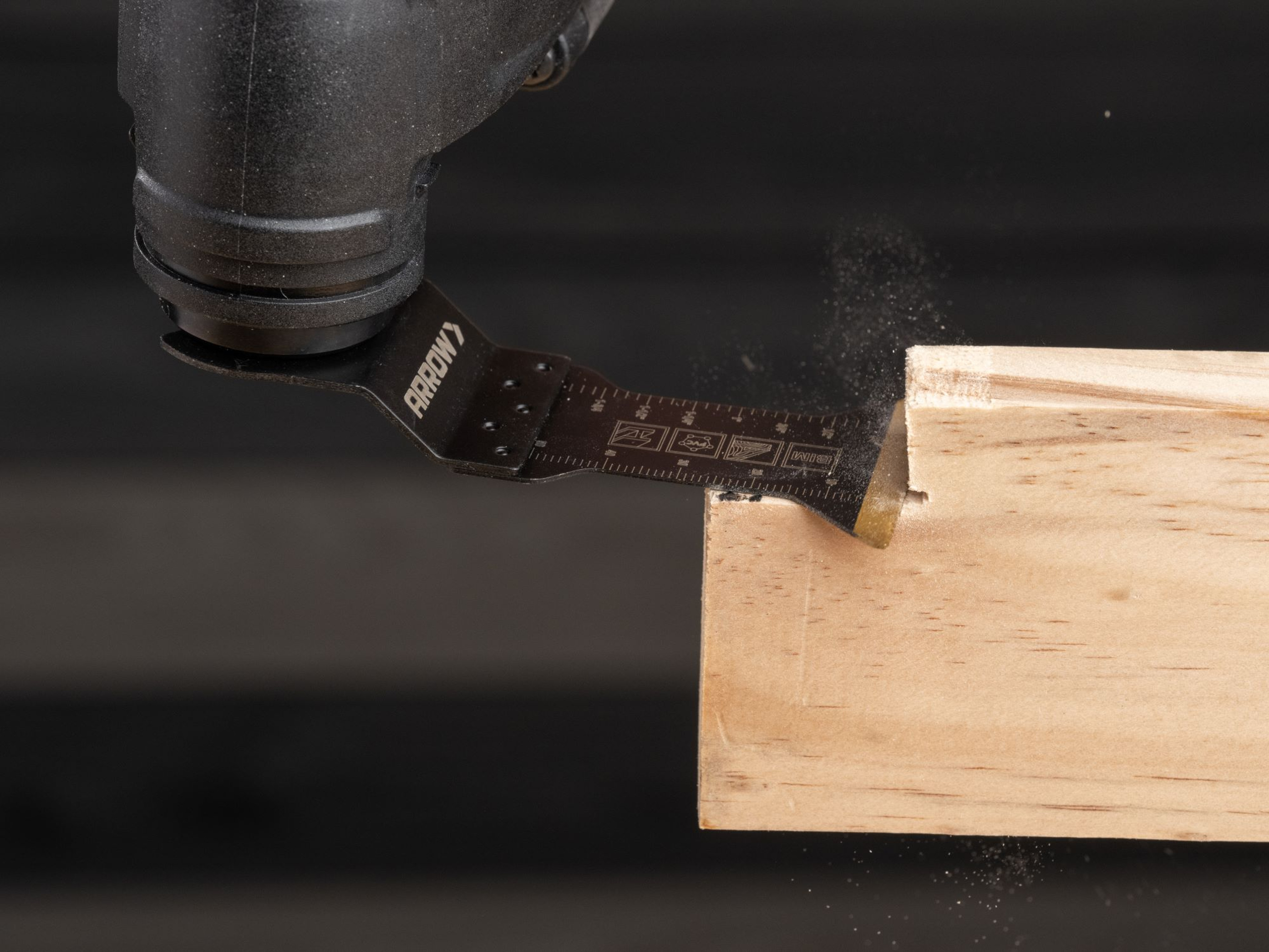 Arrow OSC125C-3A Titanium Coated Carbide Flush-Cut Oscillating Multitool Cutting Blades