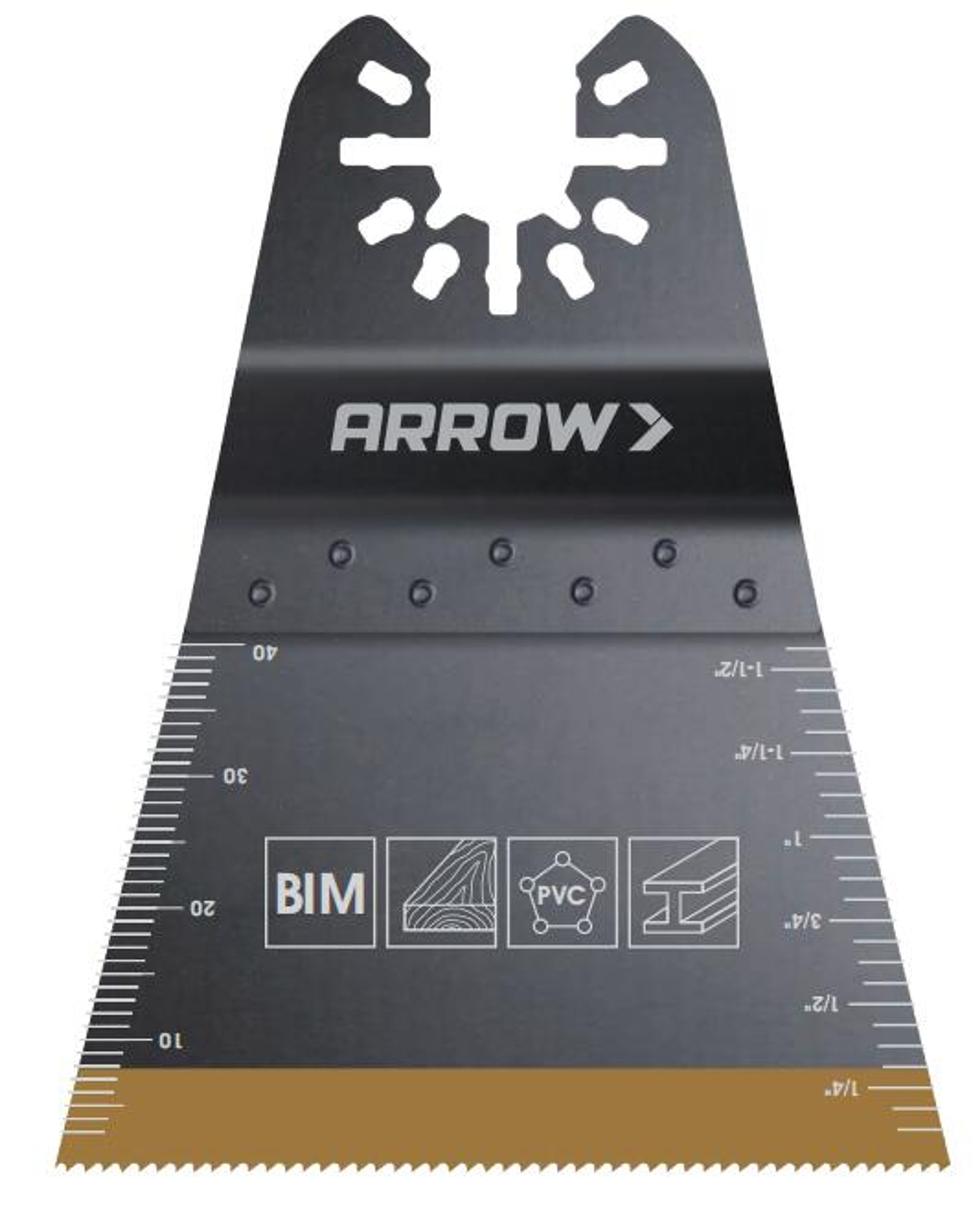 Arrow OSC206-1 Titanium Coated Oscillating Tool Saw Blades