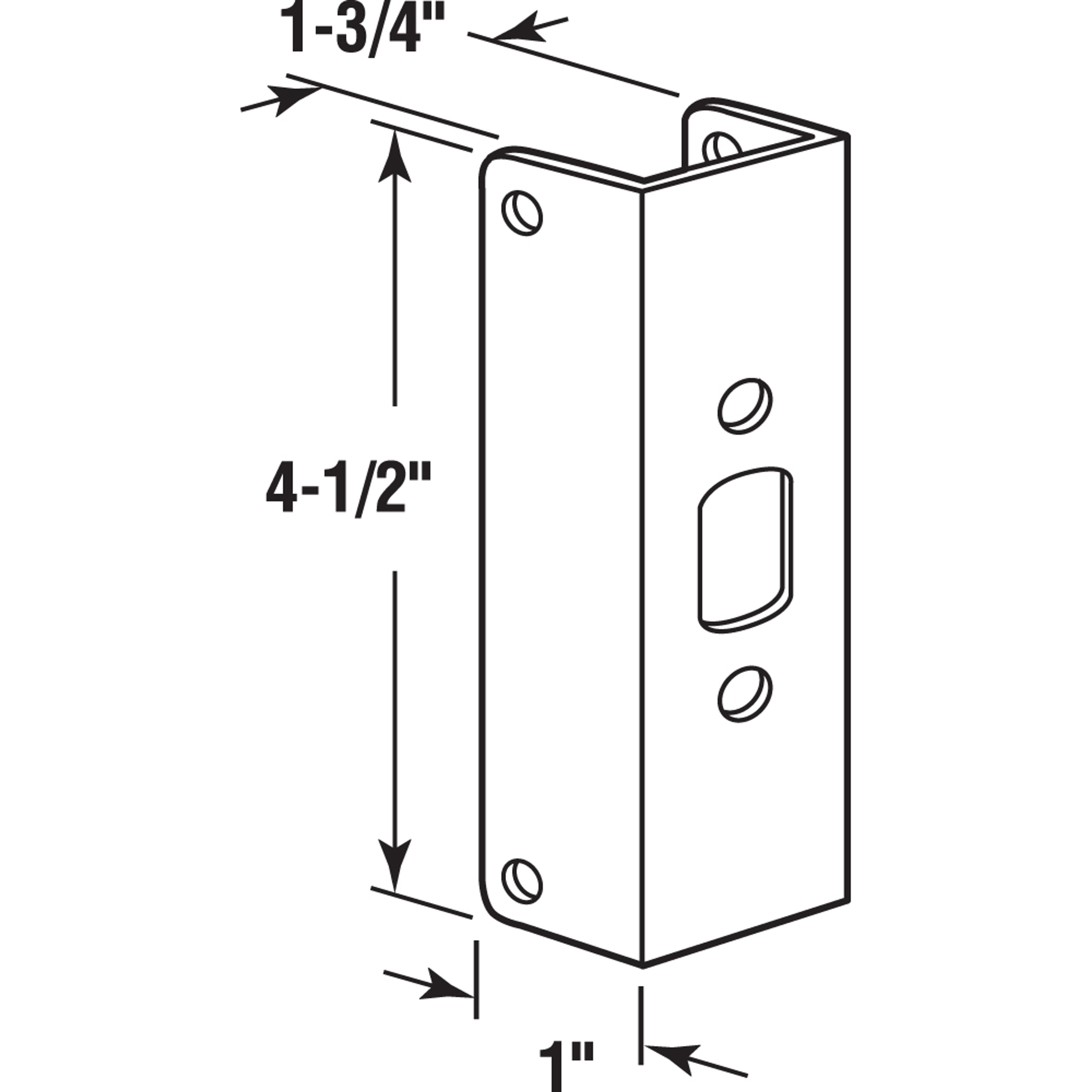  1-3/4 in. Thick Stainless Steel Door Edge Reinforcer