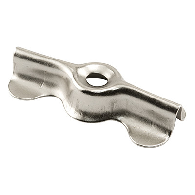  1-11/16 inch Double Wing Clips, Zinc Plated Steel, 25 per tub