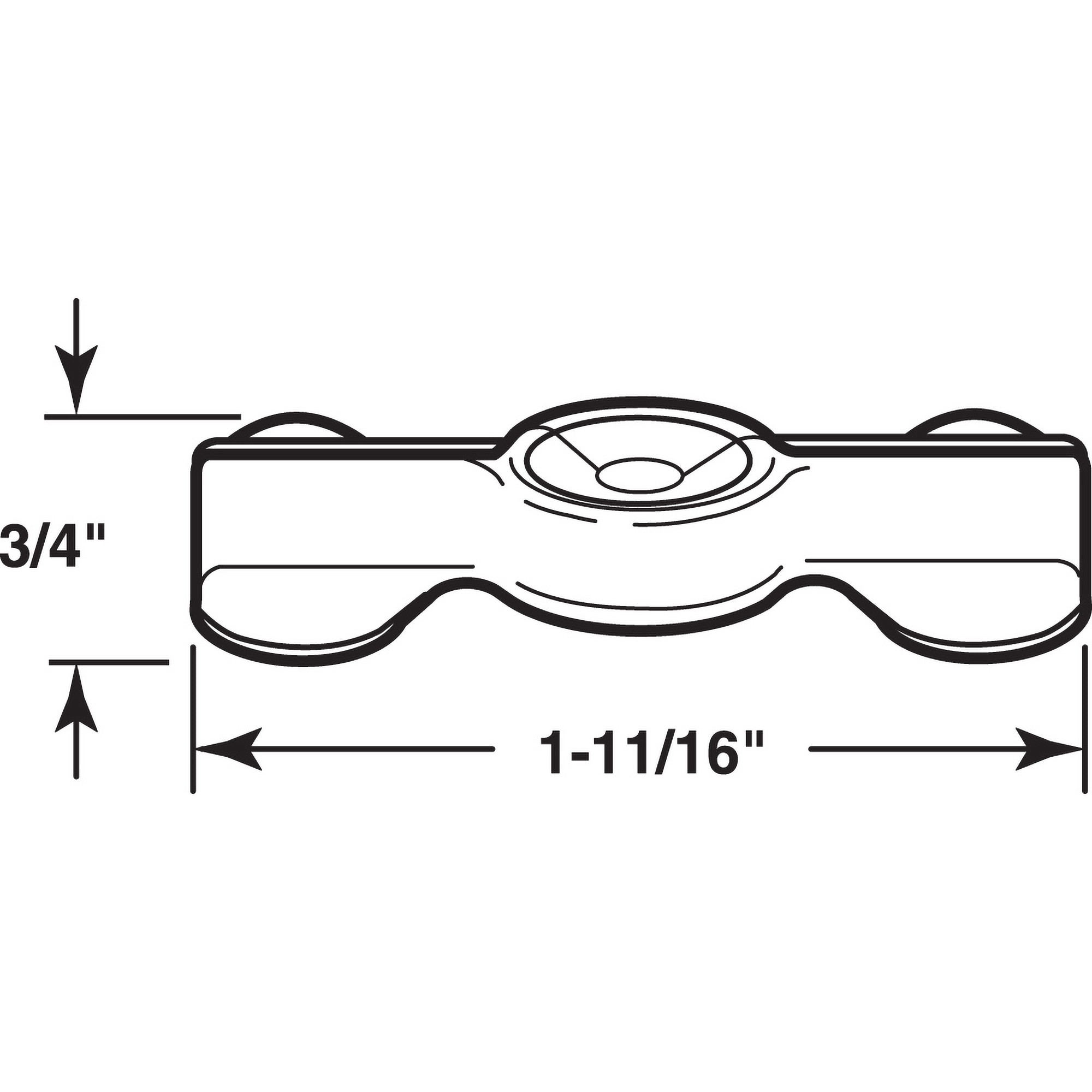Nickel-Plated Double-Wing Flush Clips (25 Pack) - Prime-Line Parts