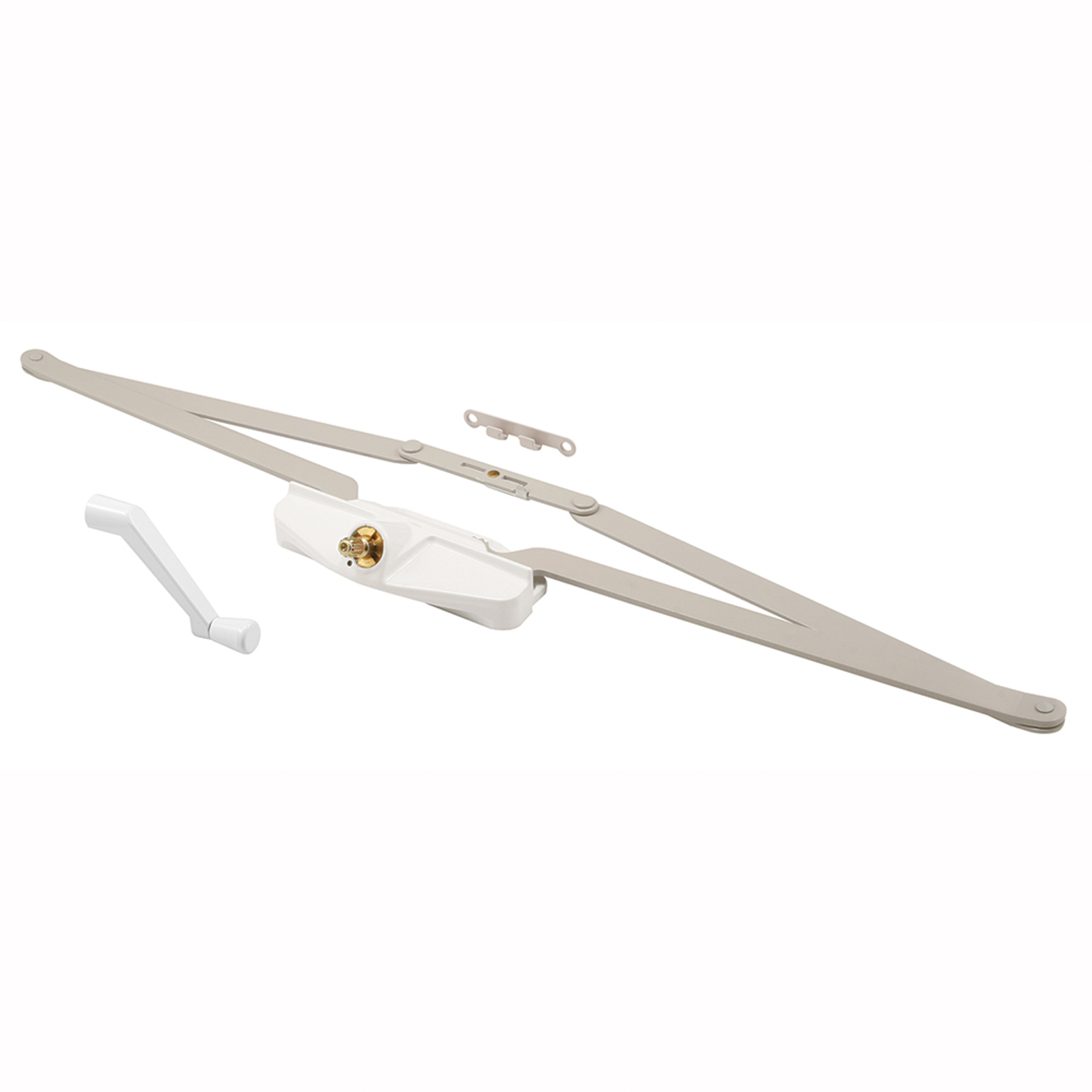 Awning Operator, 25-1/2 in., Diecast/Steel, White Color, Roto Crank (Single Pack)