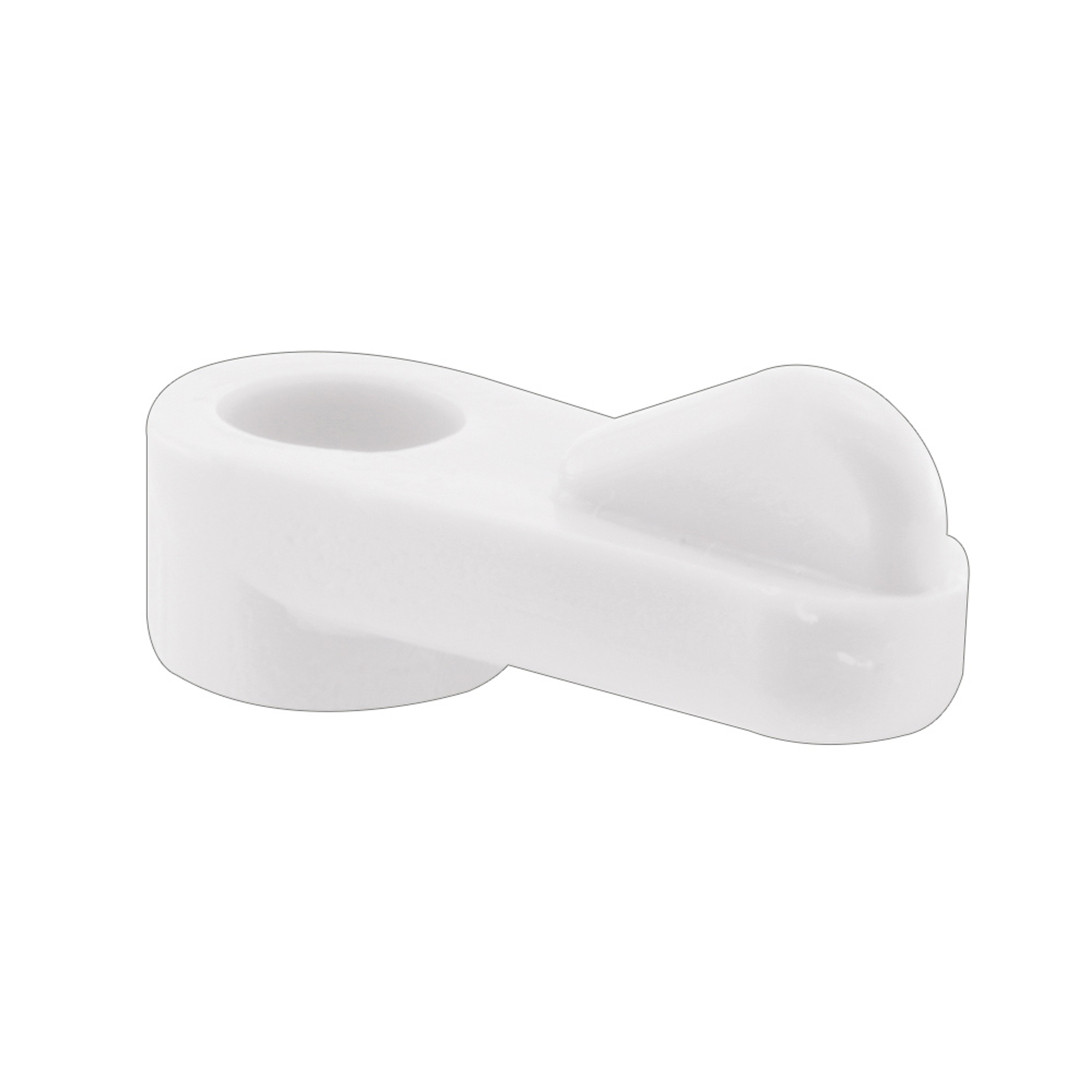 1/16 inch Window Screen Clip, Molded Plastic, White