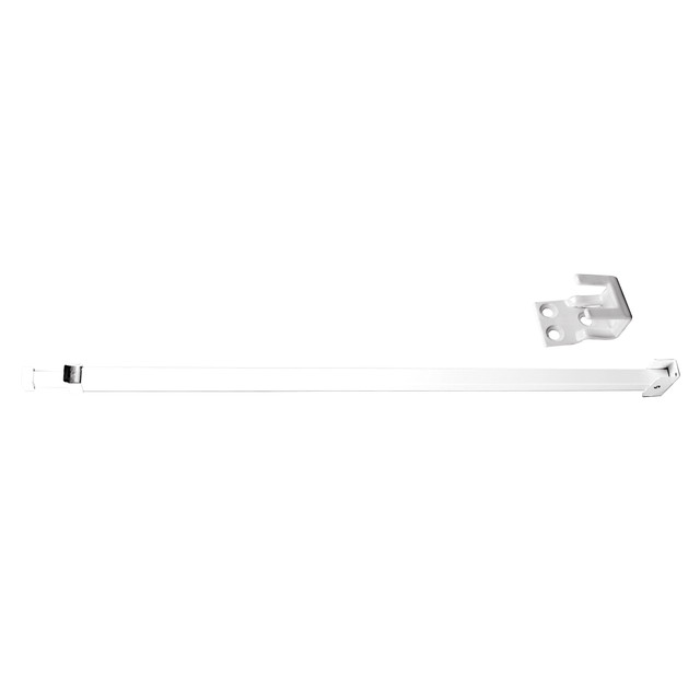 Image of Aluminum Adjustable Security Bar for Sliding Doors, Adjusts from 28 in. to 48 in., White Finish (Single Pack)