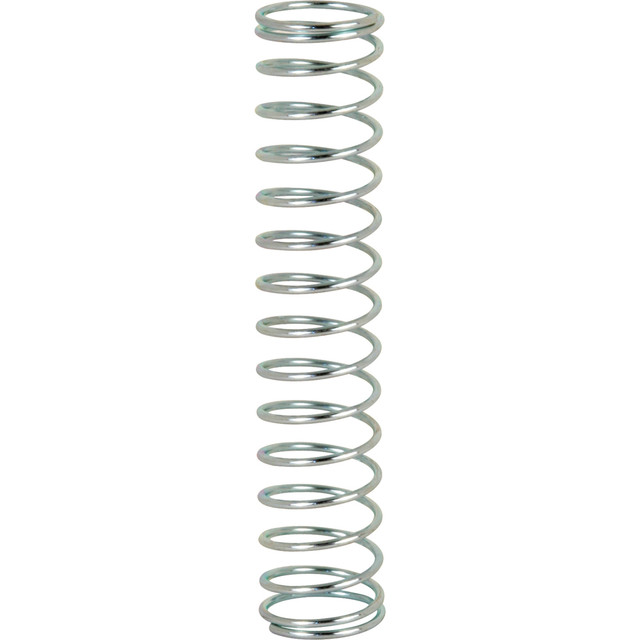 Image of Compression Spring, Spring Steel Construction, Nickel-Plated Finish, 0.031 GA x 7/16 in. x 2-1/8 in. (4 Pack)
