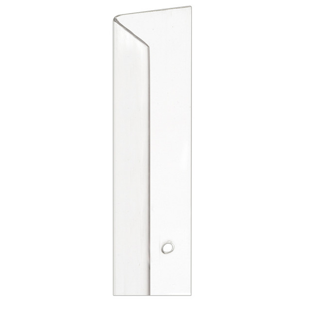 Image of Vinyl Perforated Corner Shield, 2-1/2 Inch x 96  Inch, Clear (Single Pack)