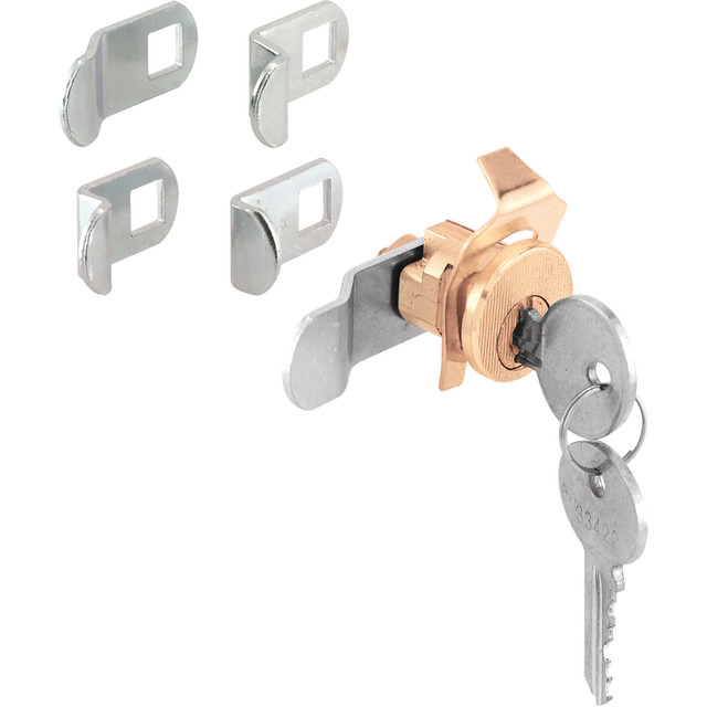 Image of Counter Clockwise 5 Cams 5-Pin Mail Box Lock, Brass Face