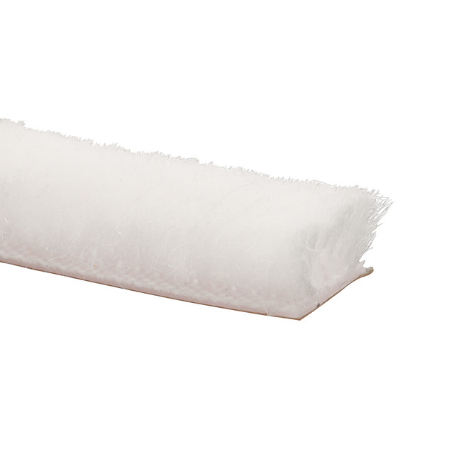 Image of Self-Adhesive Pile Weatherstrip for Windows and Doors, 3/8 x 1/4 inch x18 ft., White (Single Pack)