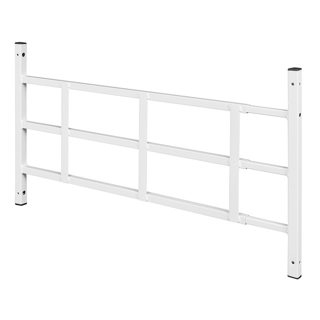 Image of Carbon Steel Fixed 3-Bar Window Grill for Home Security and Child Safety, 32-1/2 In. to 54 In., White (1 Set)