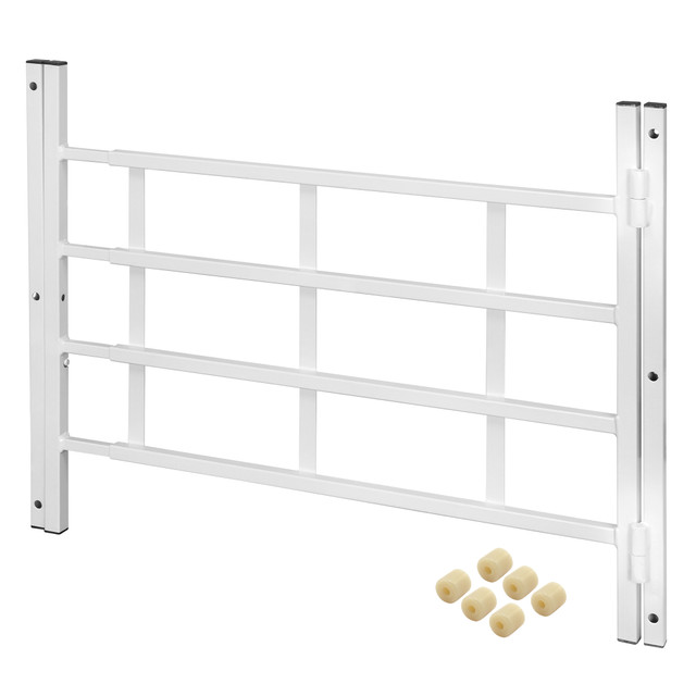 Image of 22 to 38 in., White Painted Carbon Steel, Hinged 4-Bar Window Grill (Single Pack)