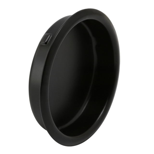 Image of Closet Door Finger Pull, 1-3/4 in., Matte Black Finish (2 Pack)