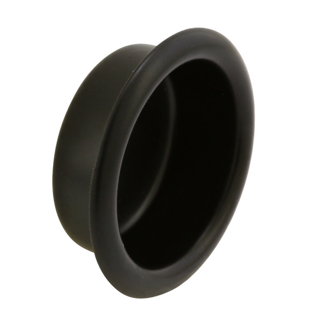 Image of Closet Door Finger Pull, 3/4 in., Matte Black Finish (4 Pack)