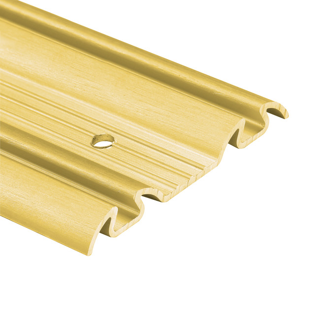 Image of By-Pass Mirror Door Bottom Track, 48 In., Roll-Formed Steel, Champagne Gold Finish (Single Pack)