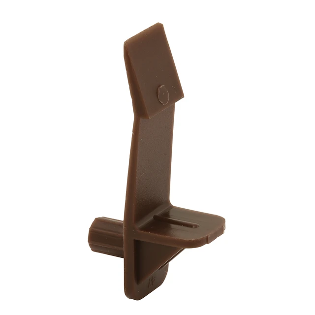 Image of Self-Locking Shelf Support Peg with 3/4 in. Shelf, 1/4 in., Brown (100 Pack)