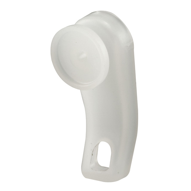 Image of Drapery Track Carrier, 1/2 in. Outside Diameter Guide, Plastic, White (100 Pack)