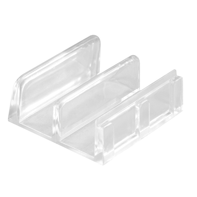 Image of Shower Door Bottom Guide Assembly, Fits 1/2 in. Panels (2 Pack)