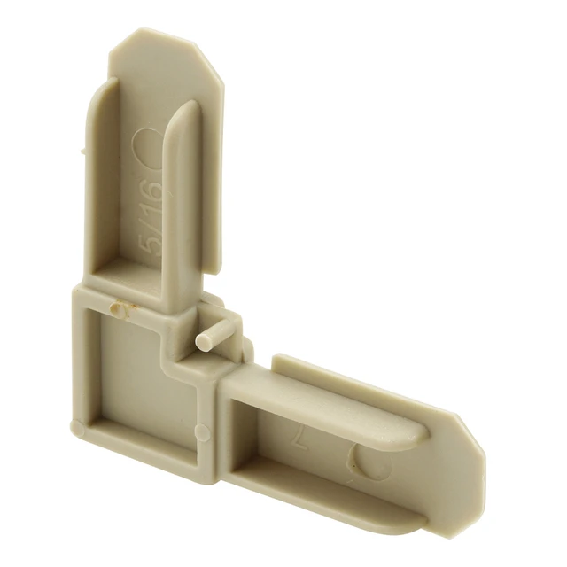 Image of 5/16 in. by 3/4 in., Screen Frame Corners, Almond, Plastic (50 Pack)