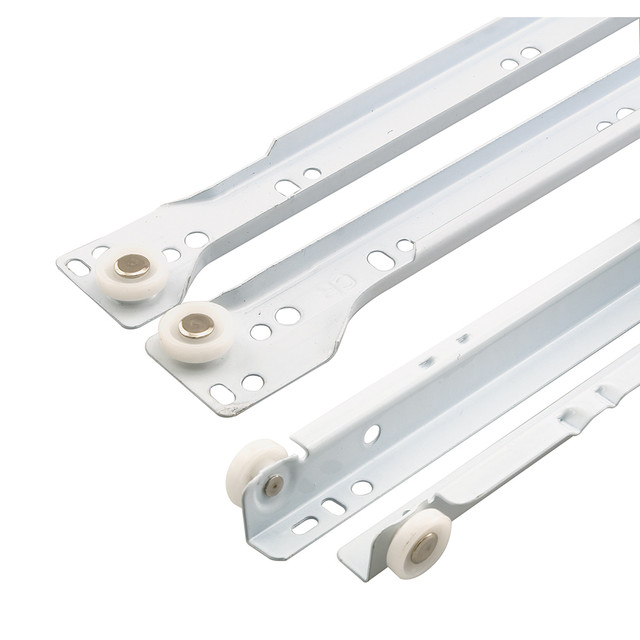 Image of Drawer Slide Kit, 23-3/4 in., Steel Tracks, White Powder Coat (1 Set)