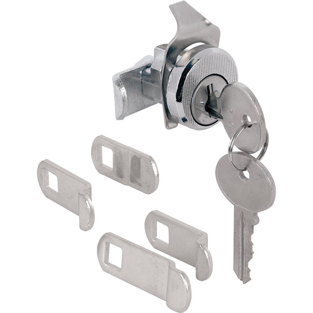 Image of MP4533S |  Mailbox Lock – Replacement, Multipurpose Mailbox Lock for Several Brands – ILCO 1003M Keyway, Opens Counter-Clockwise with 90º Rotation, Nickel Finish (1 Set)