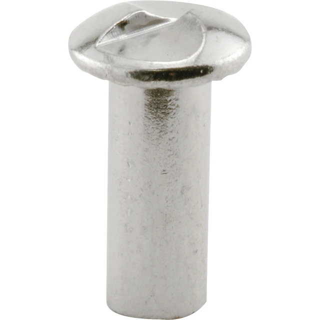 Image of One-Way Barrel Nut, #10-24 x 5/8 in., Steel Construction, Chrome (25 Pack)