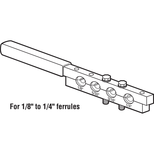 Image of Swage-It Crimper Tool, Use with 1/8 in. - 1/4 in. Ferrules, Steel  (Single Pack)