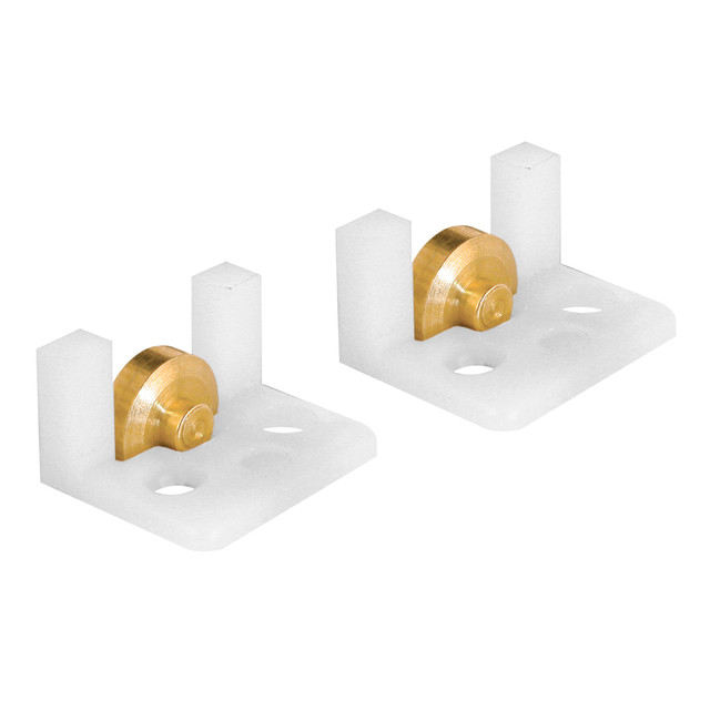 Image of Sliding Window Roller Assembly, 5/16 in. Flat Brass Roller (2 Pack)