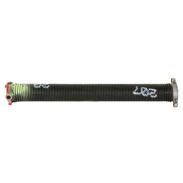 Image of Steel Right-Hand Garage Door Torsion Spring, 0.207 In. x 2 In. x 20 In., Black with Light Green Painted End (Single Pack)