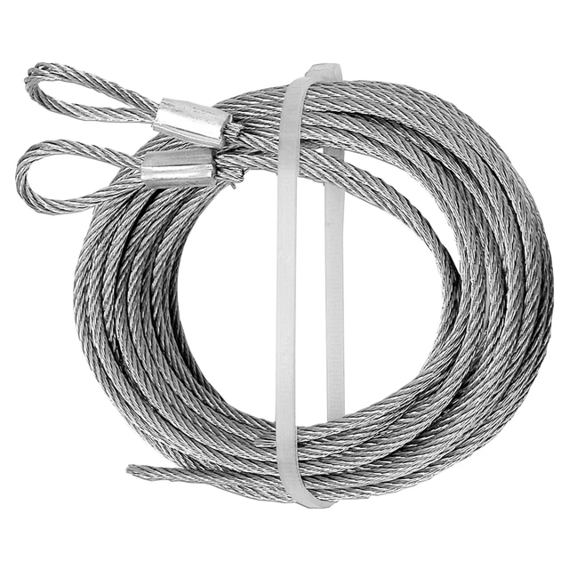 Image of Extension Spring Cable Set, 5/32 in. x 14 ft., Galvanized Carbon Steel (2 Pack)