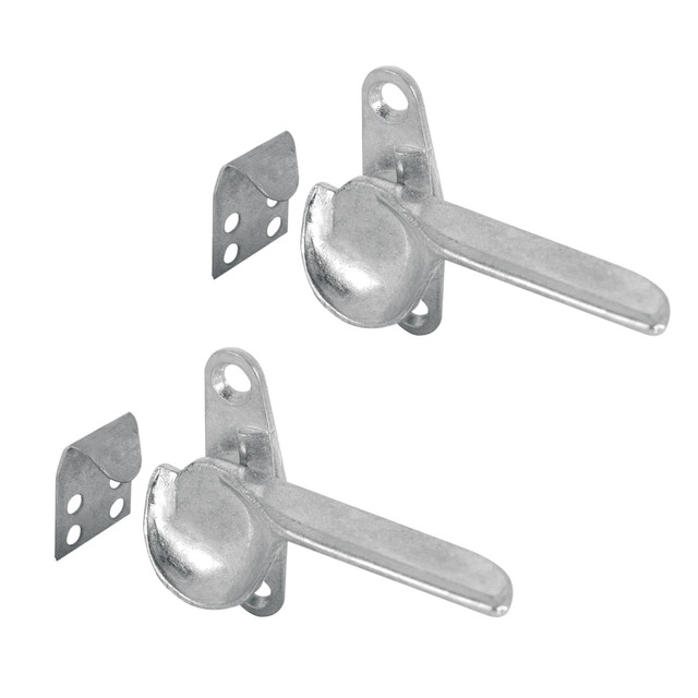 Image of Sash Lock, 1-1/2 in. Hole Center, Diecast Zinc, Polished Finish, (2 Pack)