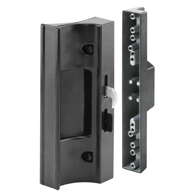 Image of Sliding Door Handle, 4-15/16 in. Hole Centers, Black (Single Pack)