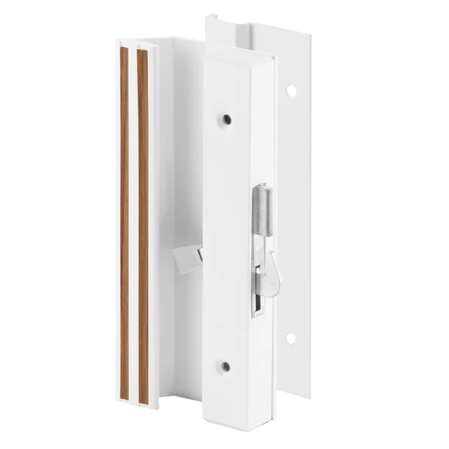 Image of Low Profile/Low Base White Aluminum Latch Handle (Single Pack)