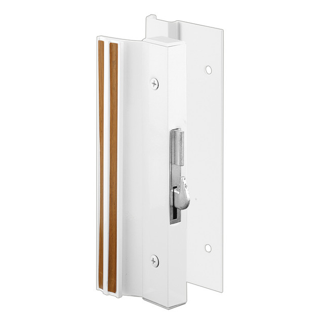 Image of Aluminum and Diecast Clamp Style Sliding Door Handle, White Painted (Single Pack)