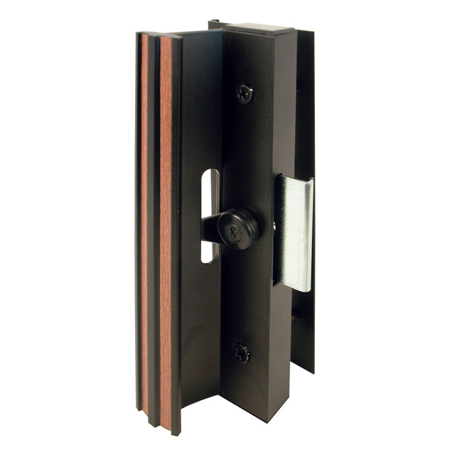 Image of Extruded Aluminum, Black, Sliding Patio Door with Clamp Type Latch (Single Pack)
