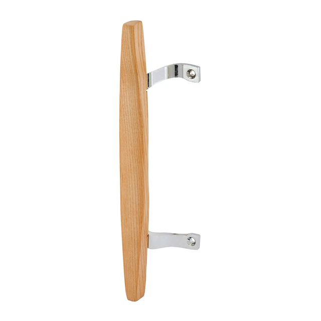 Image of Wooden Pull with Chrome Plated Brackets (Single Pack)
