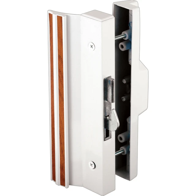 Image of Extruded Aluminum, White, Surface Mount Handles with Anti-Lift Hook Latch (Single Pack)