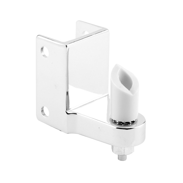 Image of Post Mounted Gravity Pivot Hinge, 1-1/4 in., Zamak, Chrome (Single Pack)