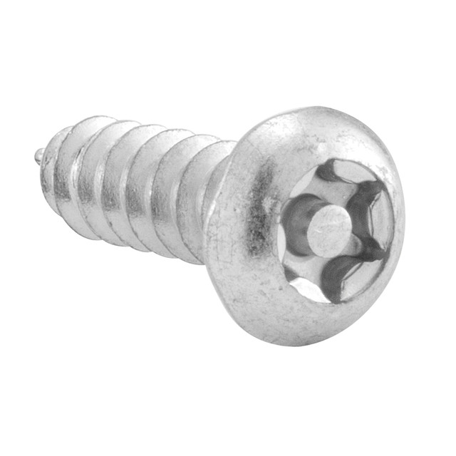 Image of T-27 Pan Head Screw with Pin, #14 X 5/8 in. , Chrome (100 Pack)