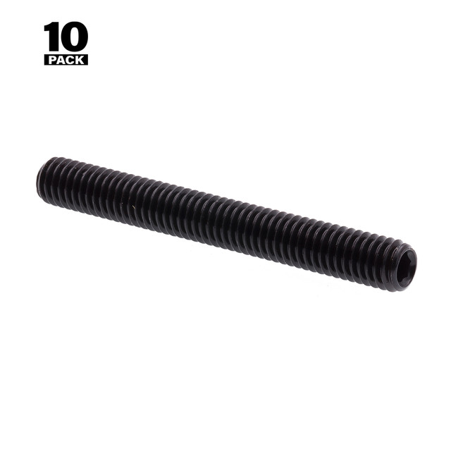 Image of Socket Set Screws, Metric, M6-1.0 X 50MM, Black Oxide Coated Steel (10 Pack)