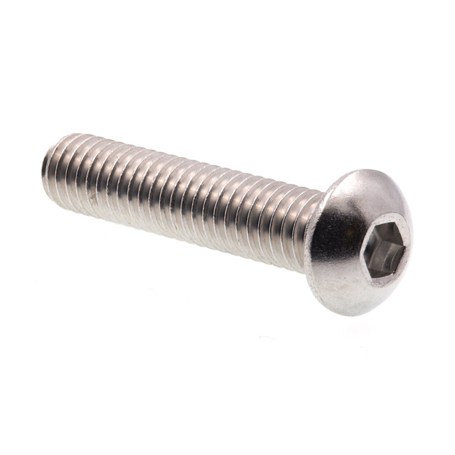 Image of Socket Cap Screws, Button Head, Hex (Allen) Drive, 5/16 in-18 X 1-1/2 (10 Pack)